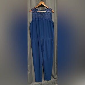 Sociology Blue Tank Jumpsuit